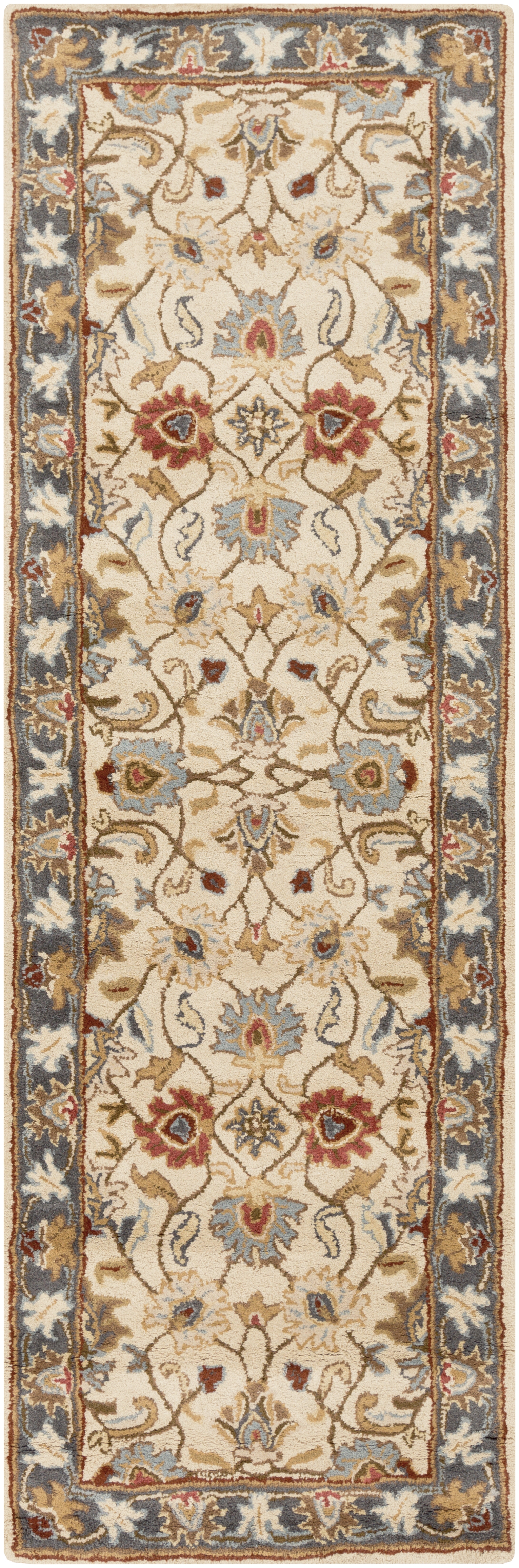 Caesar Beige Indoor 3' x 12' Handmade Rug - Image 0