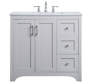 Gray Cedra Single Sink Vanity, 36" - Image 0