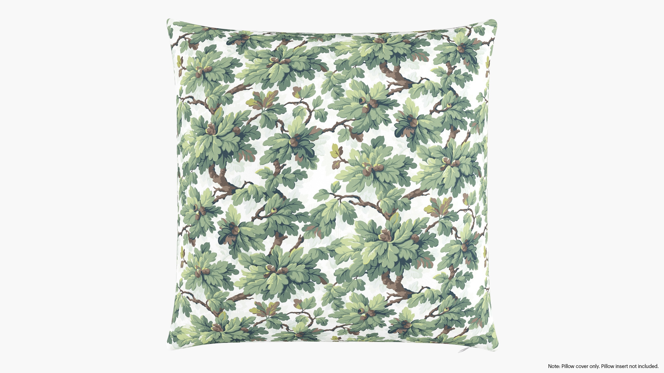 Throw Pillow Cover 22", Vert Woodland, 22" x 22" - Image 0
