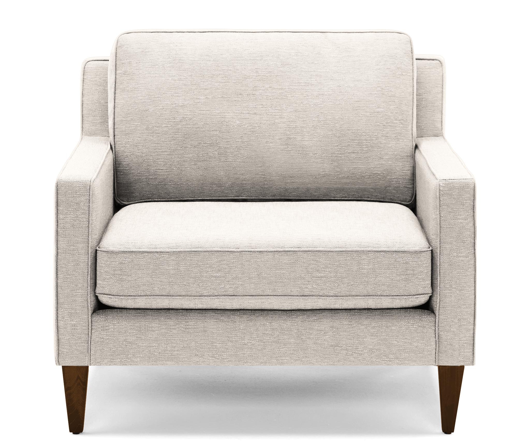 Beige/White Levi Mid Century Modern Chair - Merit Dove - Mocha - Image 0