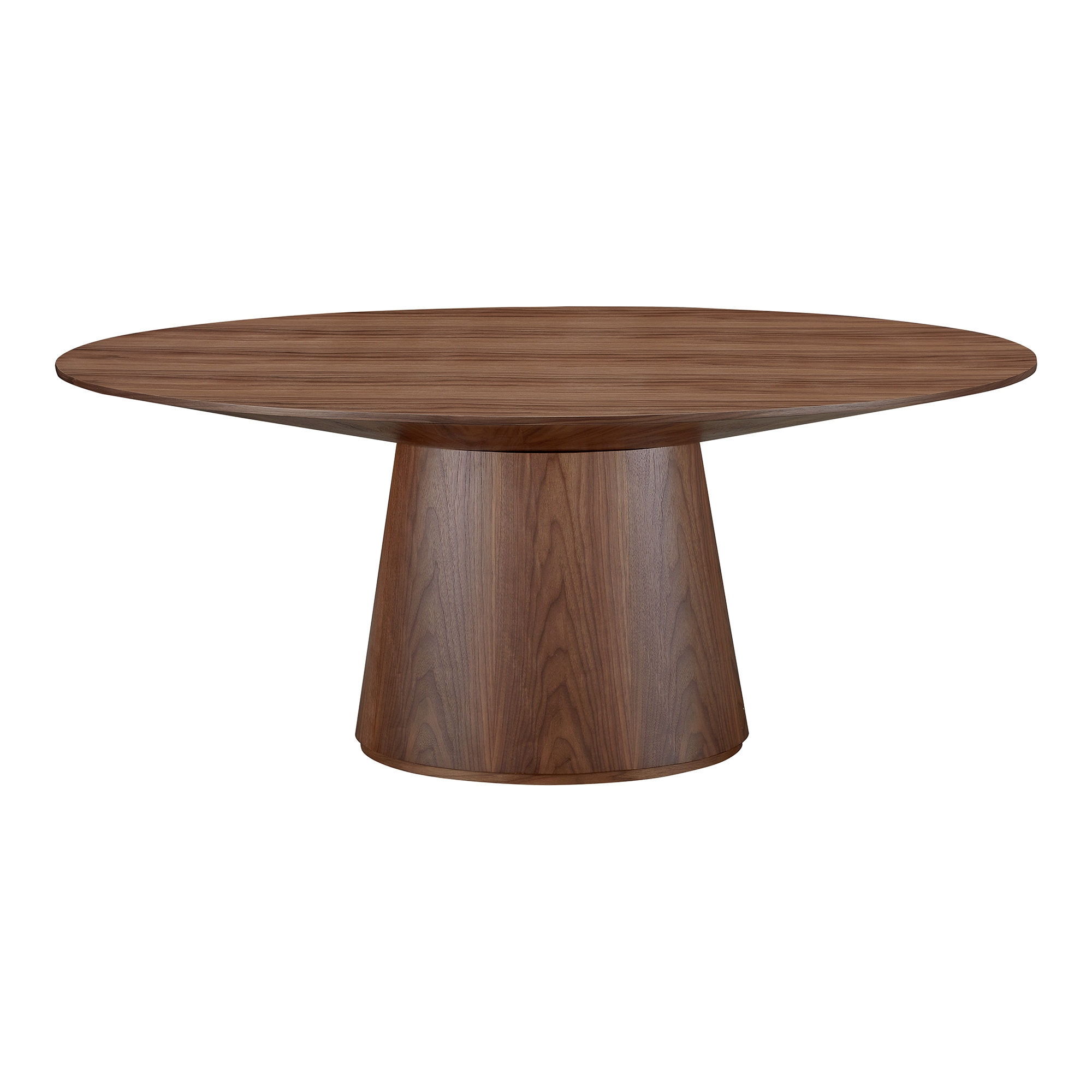 Otago Oval Dining Table Walnut Brown - Image 0