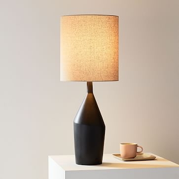 Asymmetry Ceramic Table Lamp, 30.5", Green-Individual - Image 1