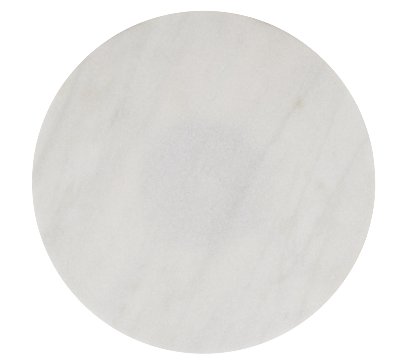 Tissaia Round Accent Table - White Marble / Black - Safavieh - Image 5