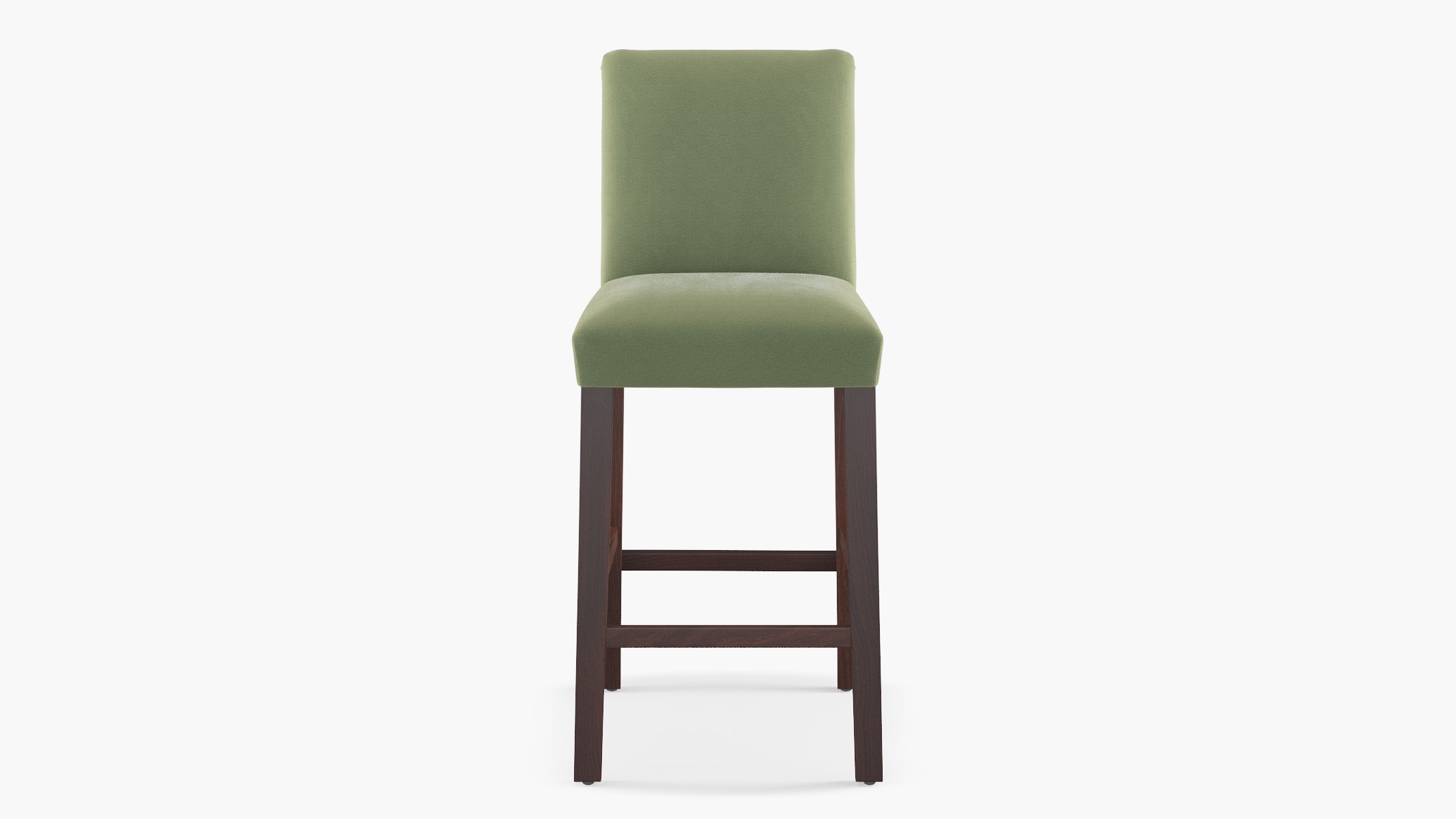 Classic Dining Bar Stool, Vert Classic Velvet, Espresso - Image 0