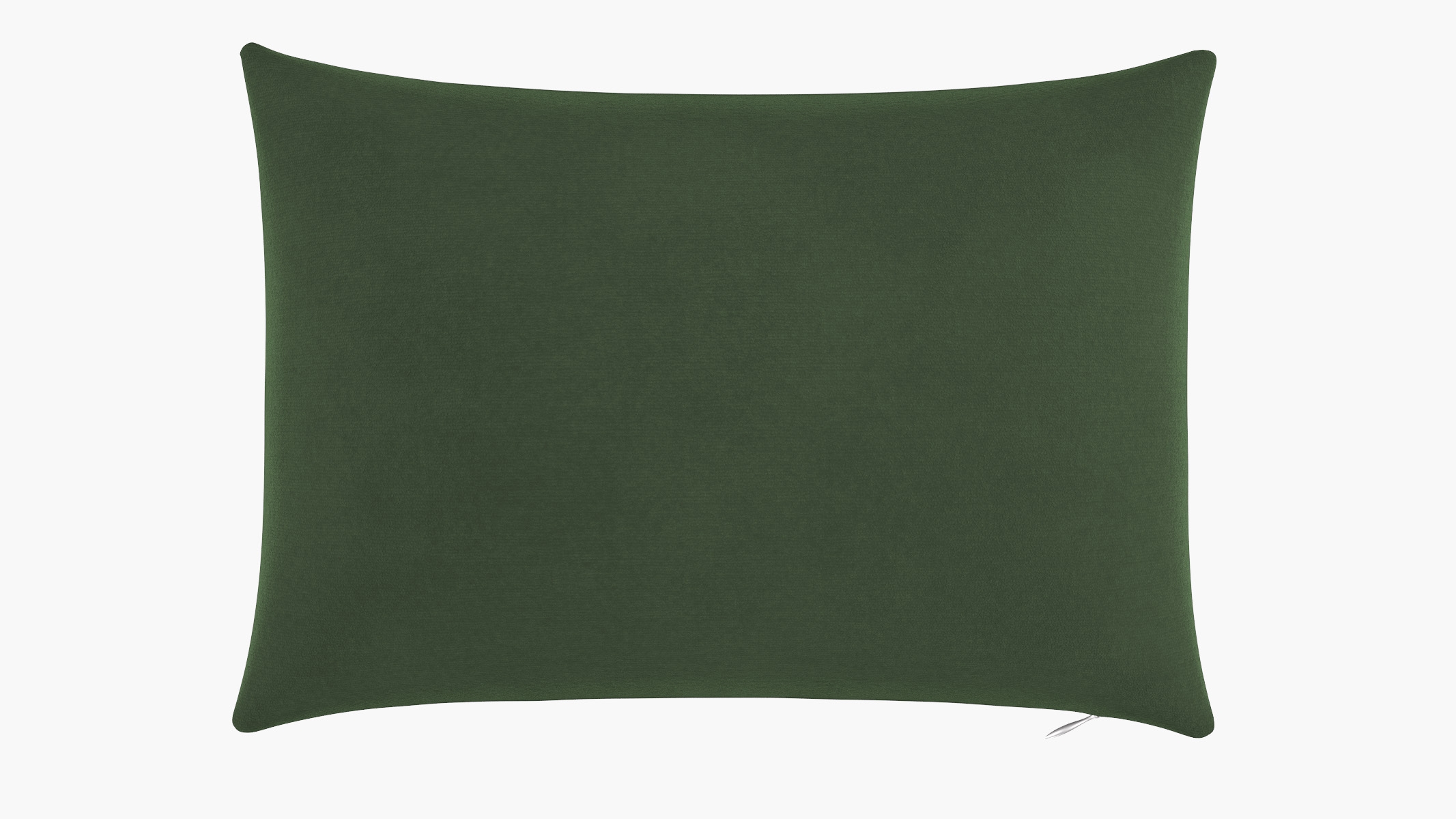 Throw Pillow 14" x 20", Emerald Luxe Velvet, 14" x 20" - Image 0