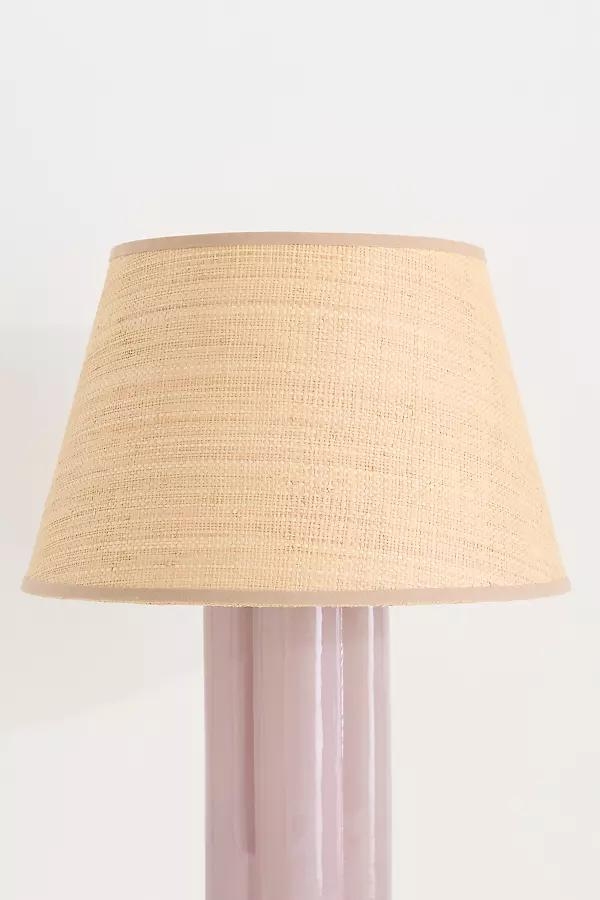 Raffia Tapered Drum Lamp Shade - Image 0