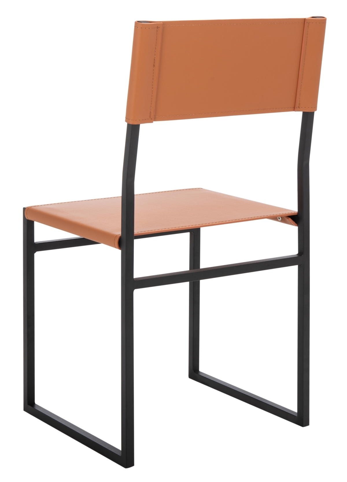 Layne Dining Chair - Cognac / Black - Safavieh - Image 8