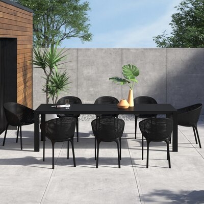Farrah Rectangular 8 - Person 102" Long Dining Set - Image 0