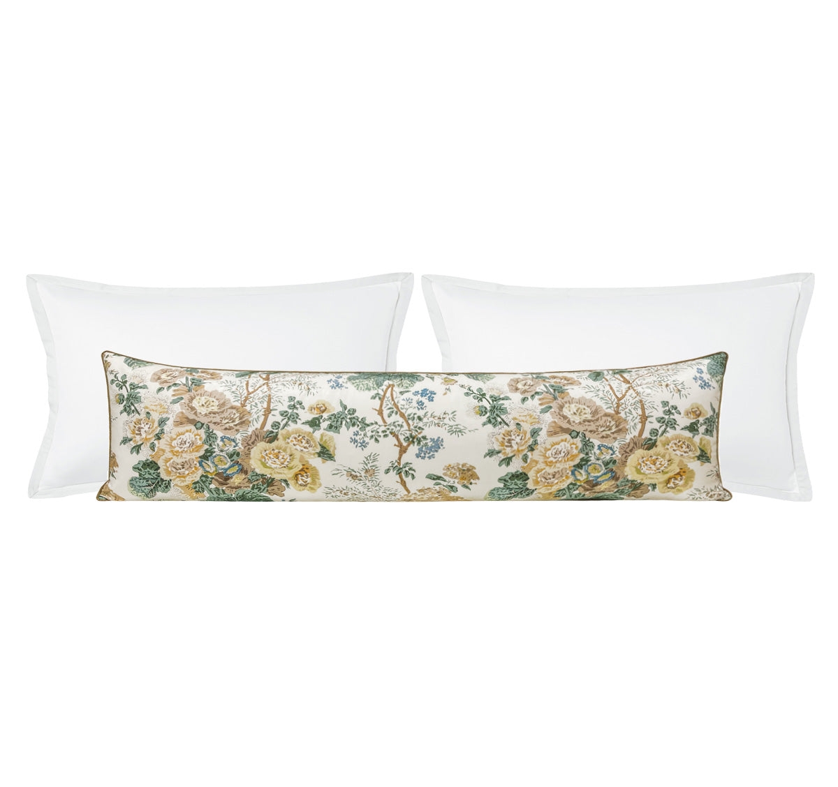 THE XL LUMBAR :: ALTHEA // CITRON WITH BRASS CORDING | LEE JOFA - BY THE YARD - Image 0