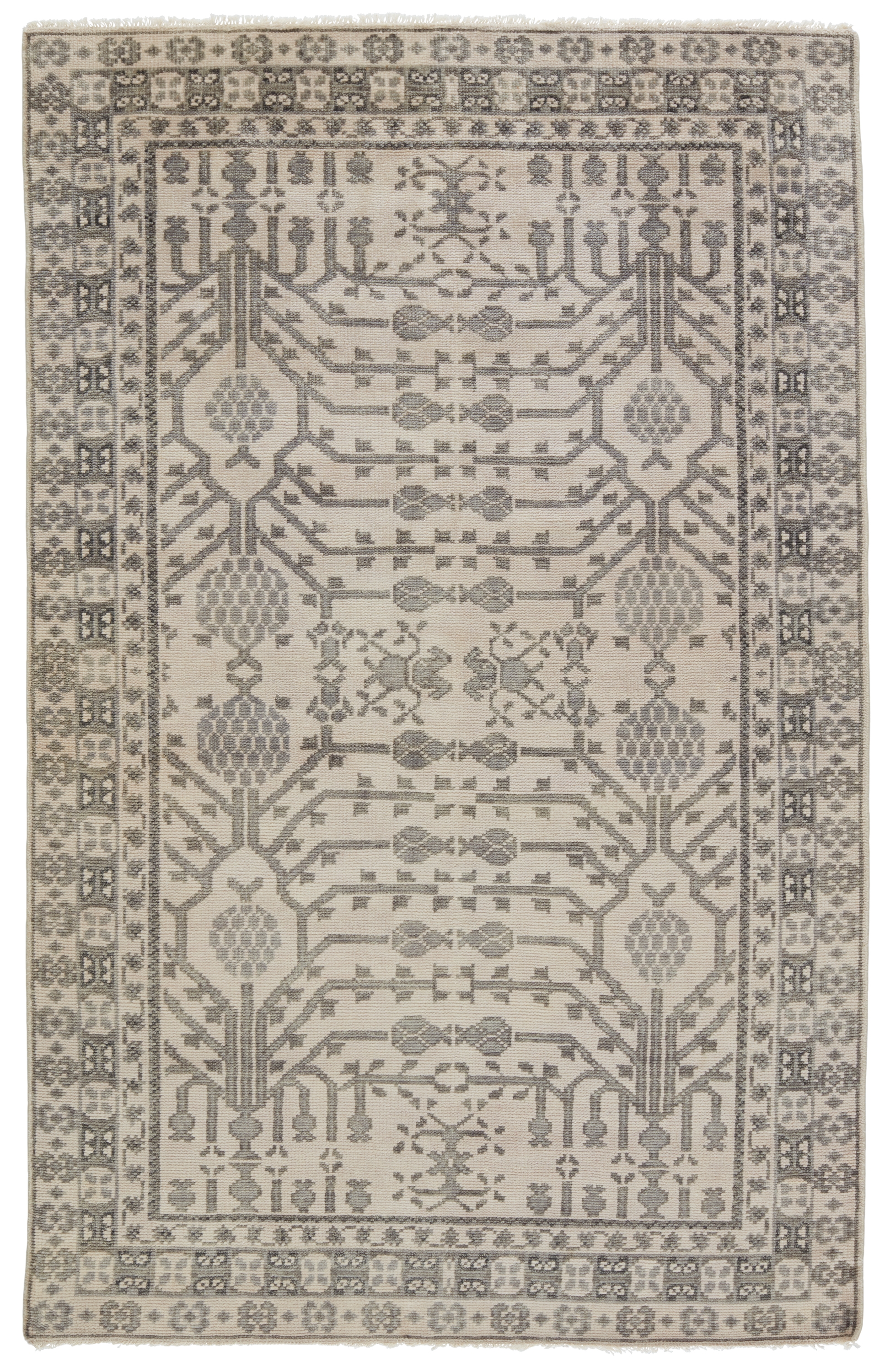 Cosimo Hand-Knotted Oriental Gray Area Rug (10'X14') - Image 0