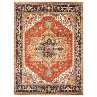One-of-a-Kind Denetrice Hand-Knotted New Age 8'11" x 11'10" Wool Area Rug in Dark Copper/Beige - Image 0