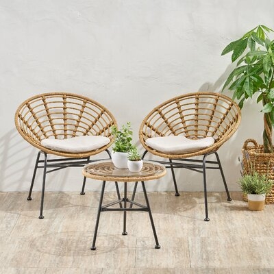 Mabie Chat 3 Piece Seating Group with Cushions - Image 0