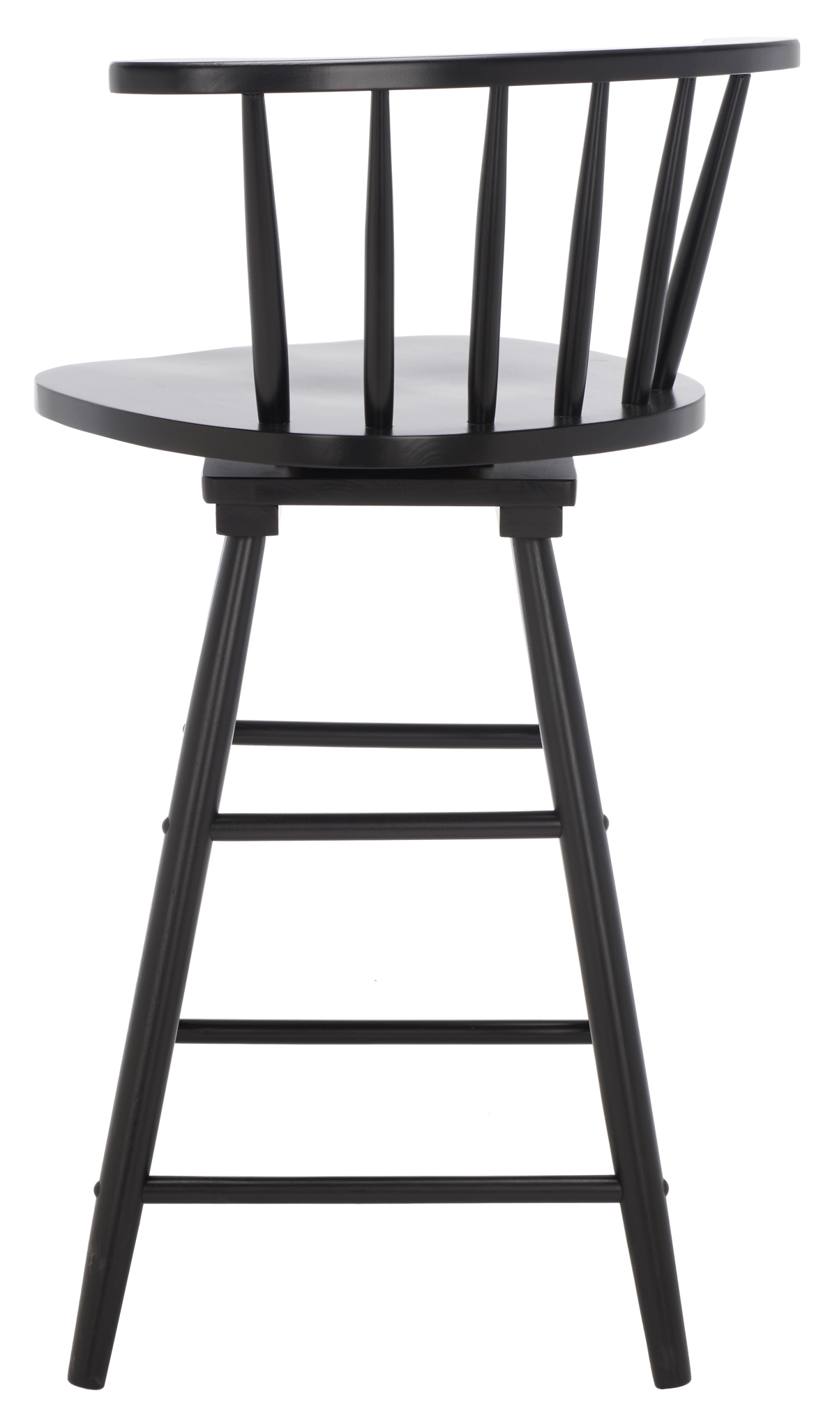 Ray Swivel Counter Stool - Black - Safavieh - Image 7