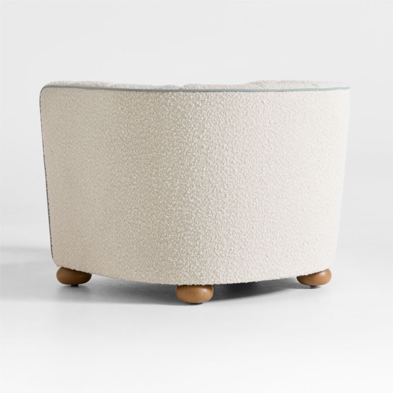 Hatsby Cream Boucle Kids Accent Chair by Jake Arnold - Image 6