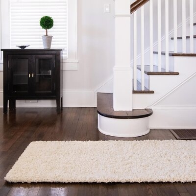 Mayna Shag Bright Ivory Rug - Image 0