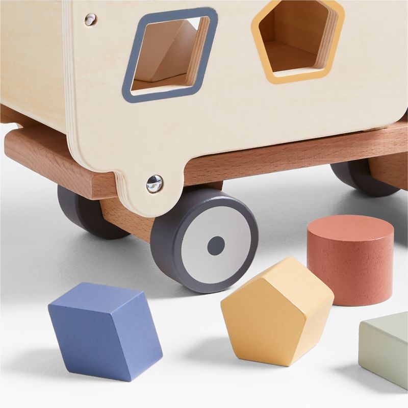 Wood Kids Shape Sorting Truck - Image 3