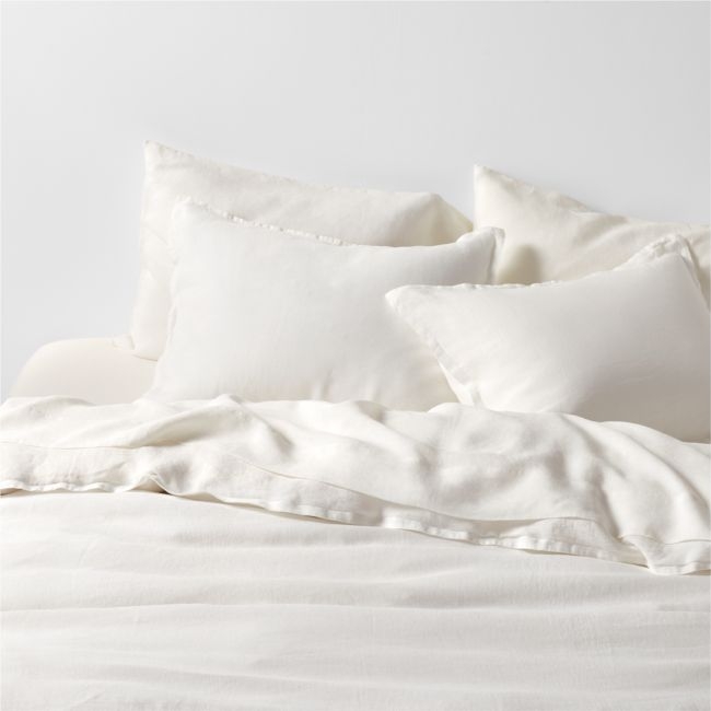 Aire Natural EUROPEAN FLAX ™-Certified Linen Pampas Ivory King Duvet Cover - Image 0