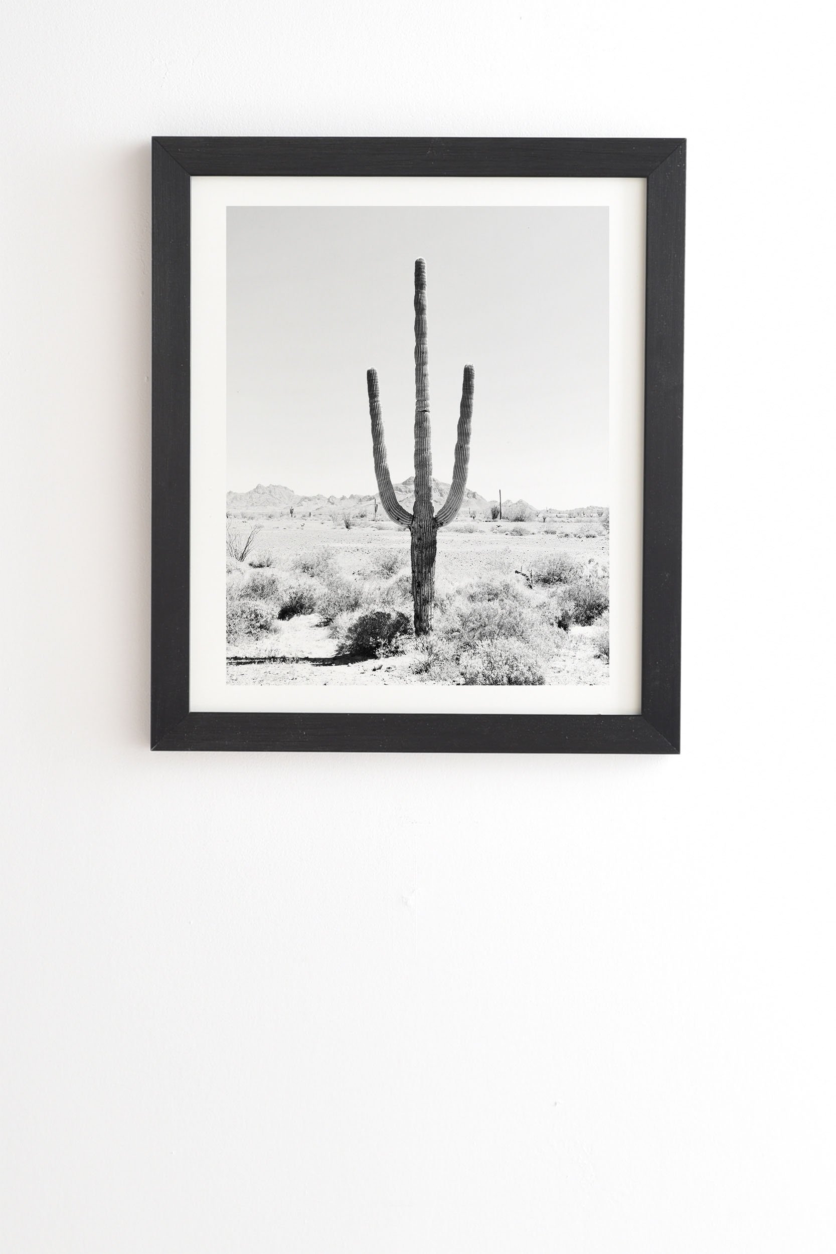 Bree Madden Desert Times Black Framed Wall Art - 20" x 20" - Image 1