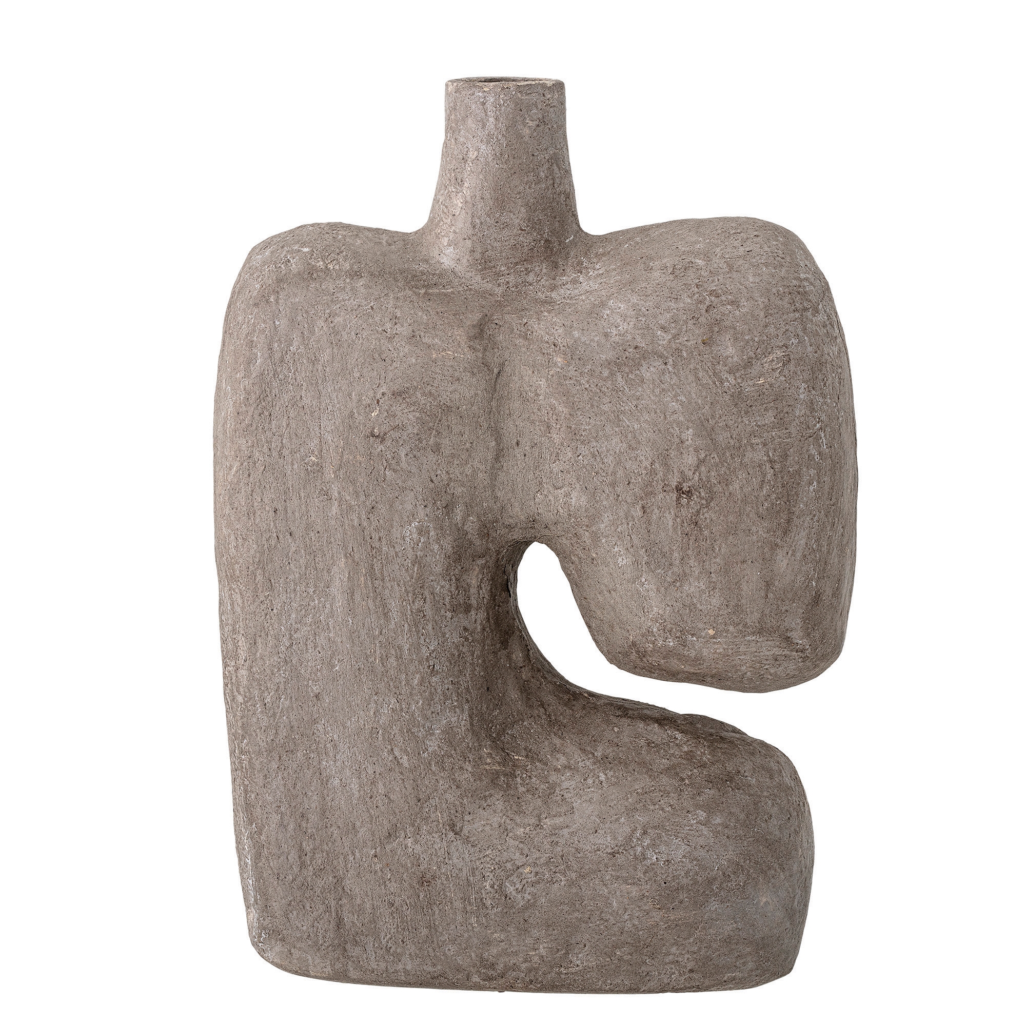 Grey Paper Mache Vase - Image 0