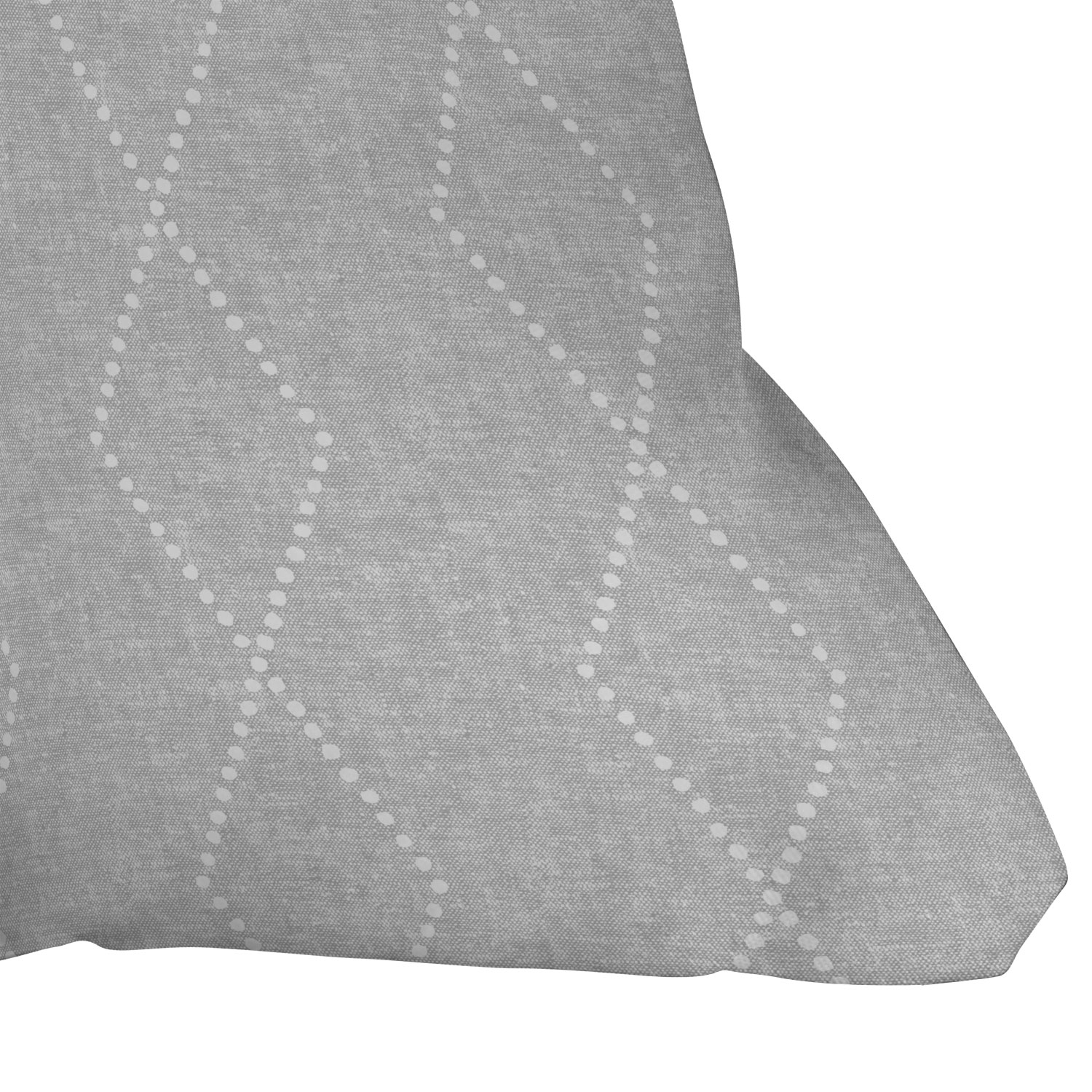 Geo Boho Diamonds Gray by Little Arrow Design Co - Outdoor Throw Pillow 20" x 20" - Image 2