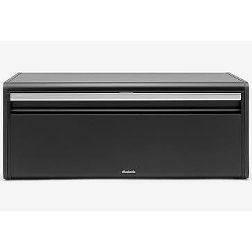 Brabantia Kitchen Fall Front Bread Box, Matte Black - Image 2