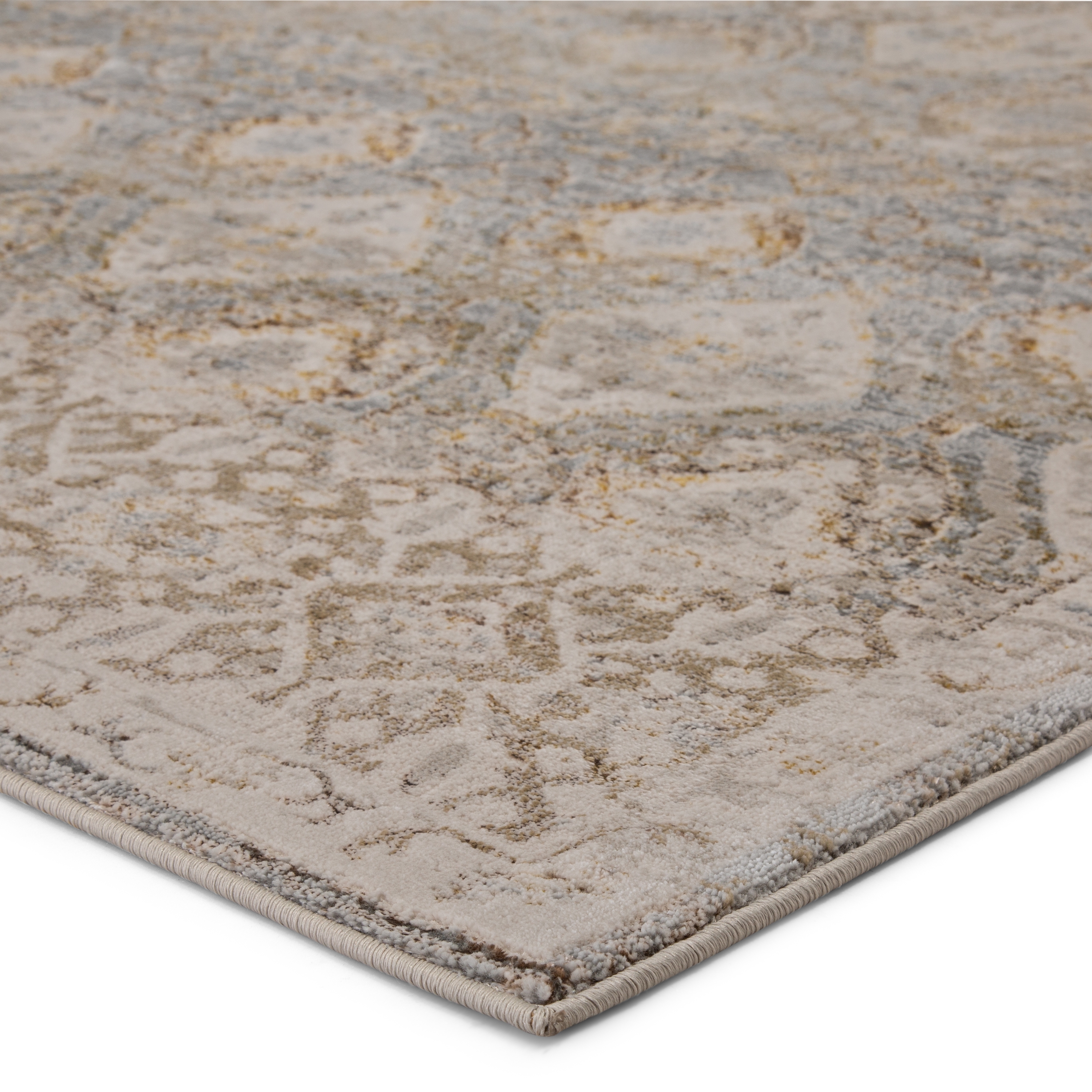 Vibe by Hakeem Oriental Gray/ Gold Area Rug (7'10"X10'6") - Image 1