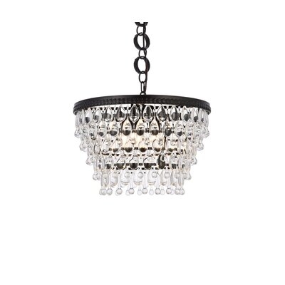 Rutha 5 - Light Unique Tiered Chandelier with Crystal Accents - Image 0