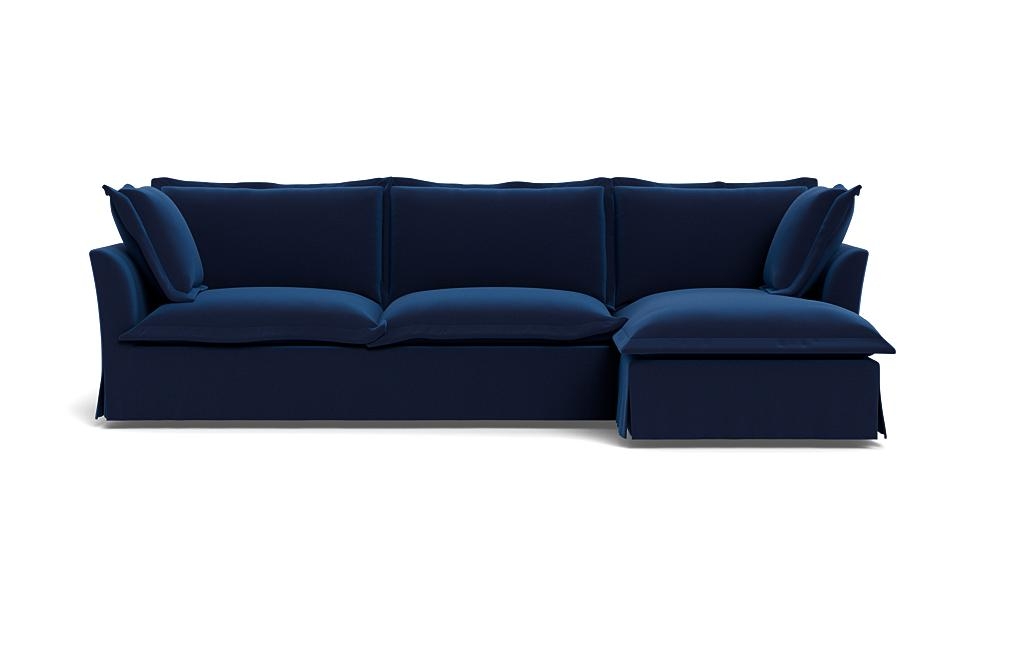 Skylar Slipcovered Right Chaise Sectional - Image 0