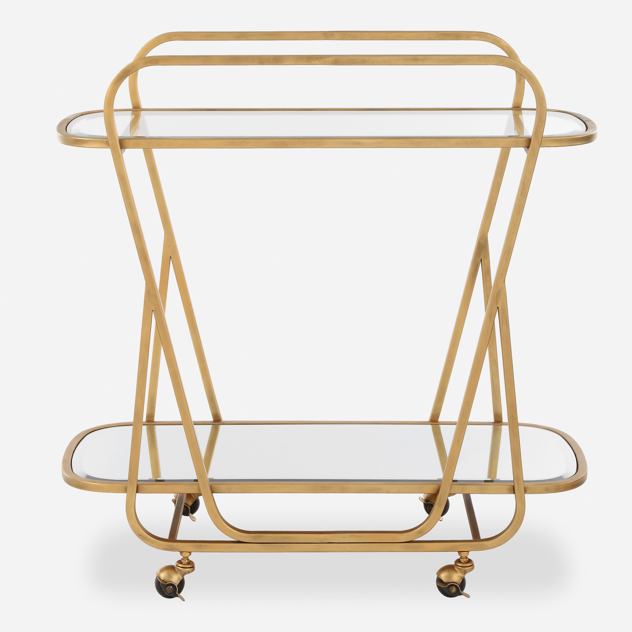 Swain Brass Serving Cart - Image 0