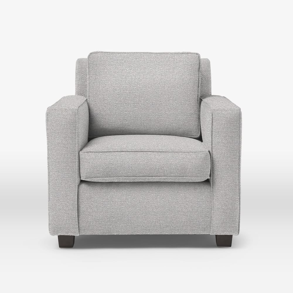Henry Armchair, Chenille Tweed, Frost Gray - Image 0