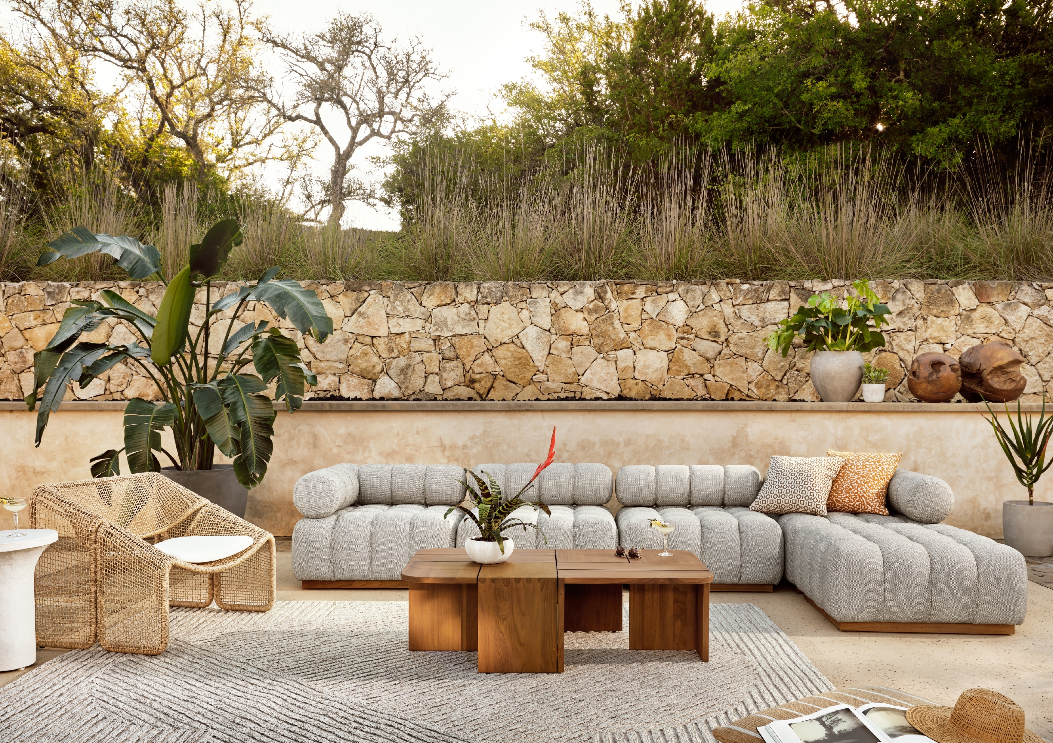 Build Your Own: Roma Outdoor Sectional - Faye Ash - Image 12
