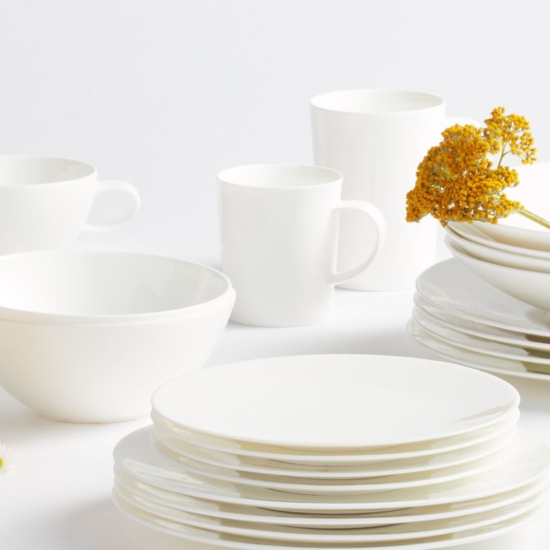 Bennett White Bone China Salad Plate - Image 2