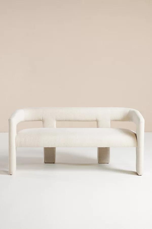 Valencia Linen Effie Dining Bench By Anthropologie in Assorted - Image 0