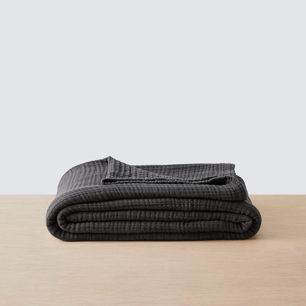 The Citizenry Organic Cotton Gauze Bed Blanket | Rose - Image 10