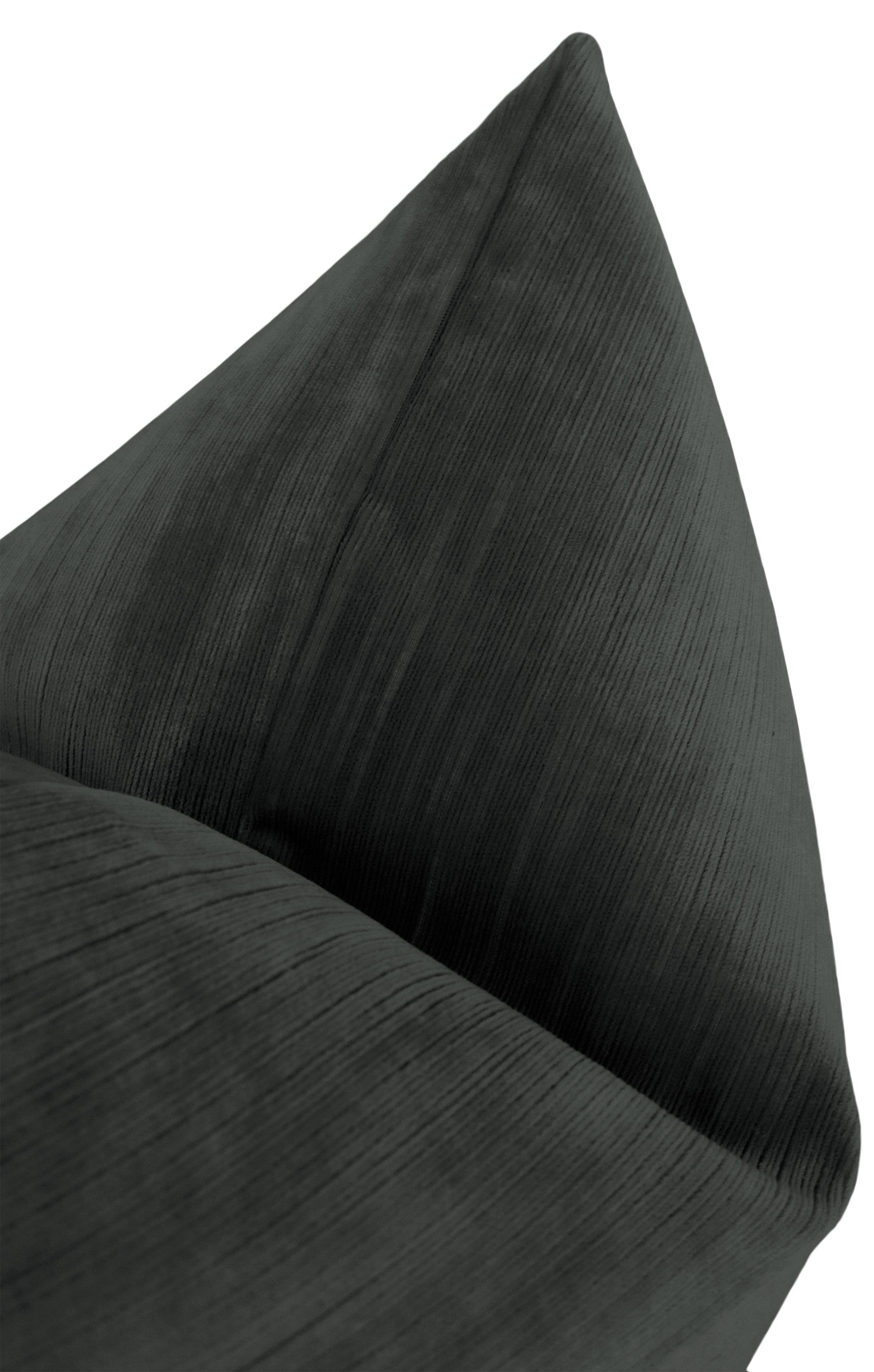 STRIE VELVET // GRAPHITE - 20” X 30” QUEEN SHAM - Image 2