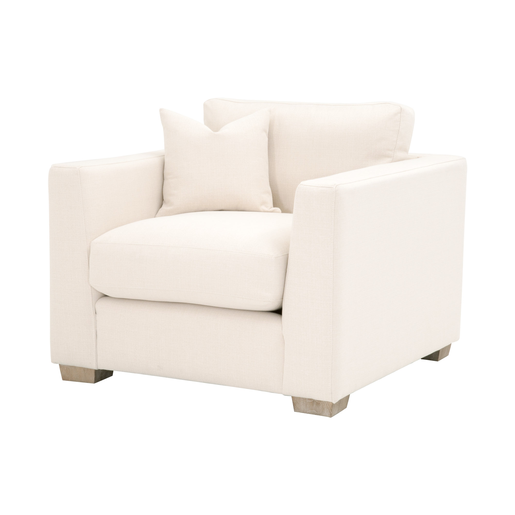 Hayden Taper Arm Sofa Chair, LiveSmart Evolve Broderick-Natural - Image 1