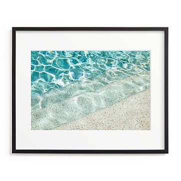 Minted Turquoise And Terrazzo, 24X18, Full Bleed Framed Print, Black Wood Frame - Image 2