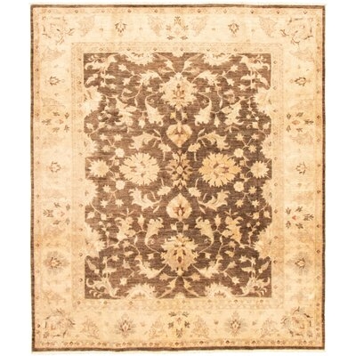 One-of-a-Kind Bellana Hand-Knotted 2010s Ushak Beige/Brown 8'1" x 10'3" Wool Area Rug - Image 0