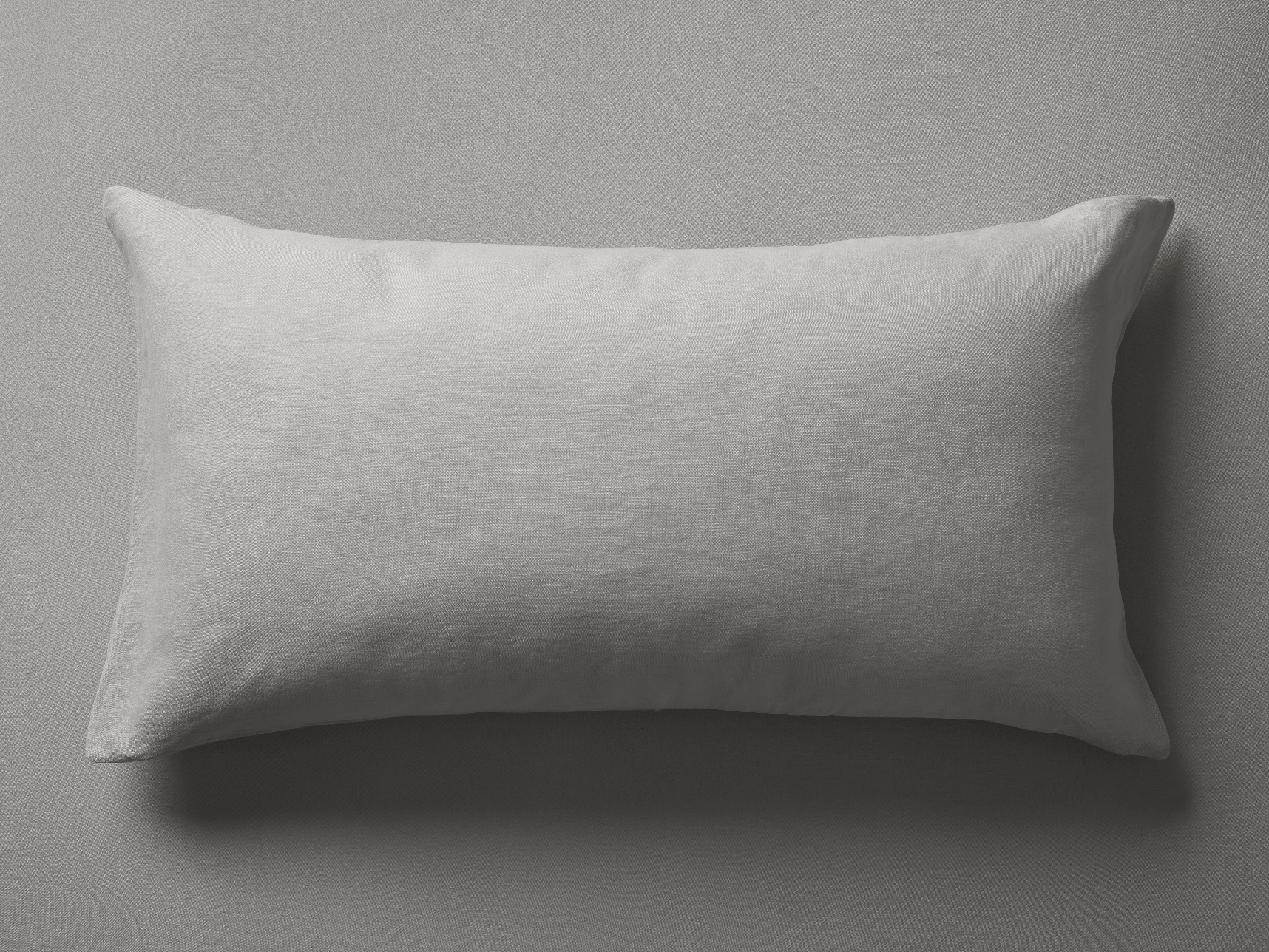Italian Garment-Dyed Sham Linen Standard in Gray - Image 0