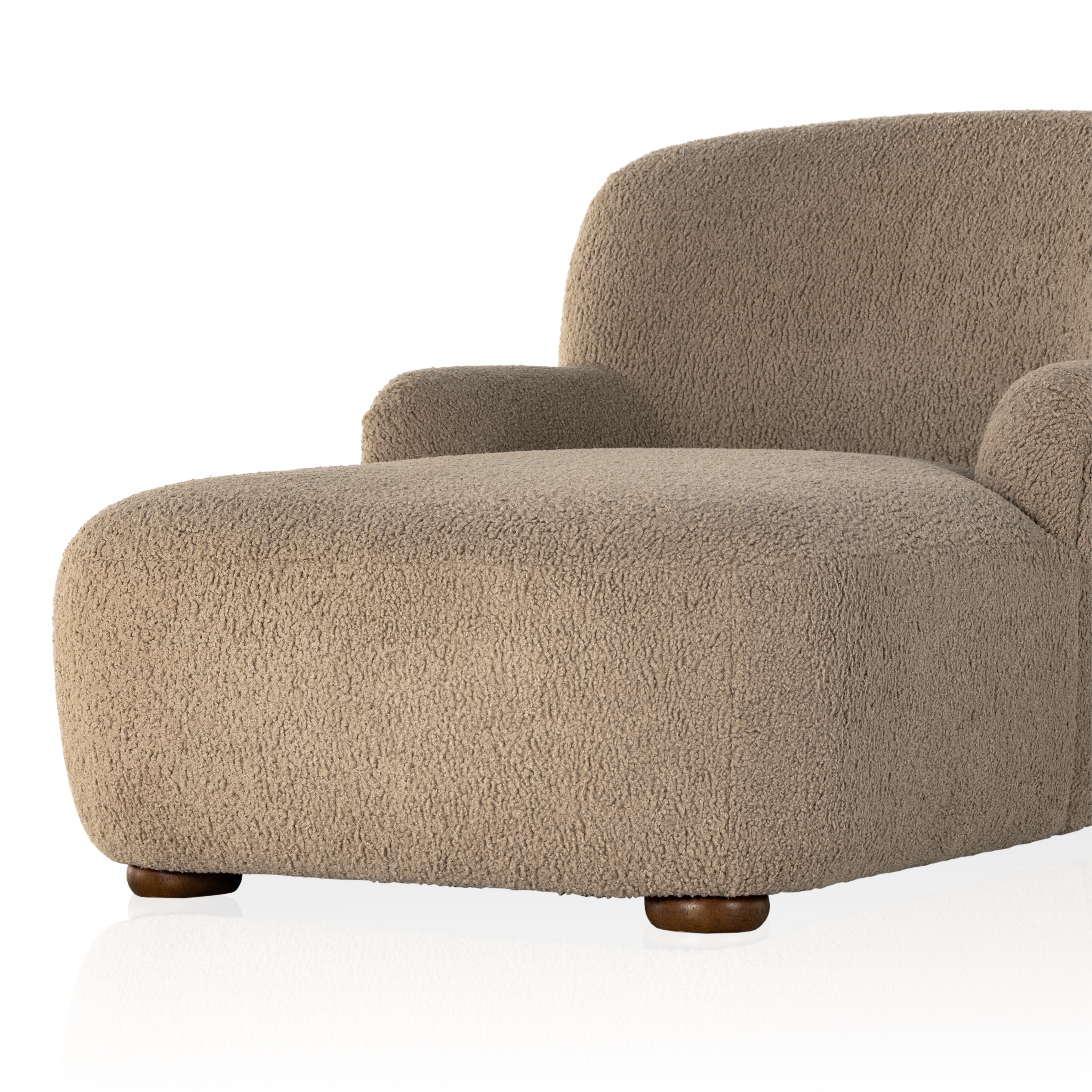 Kadon Chaise Lounge - Sheepskin Camel - Image 10