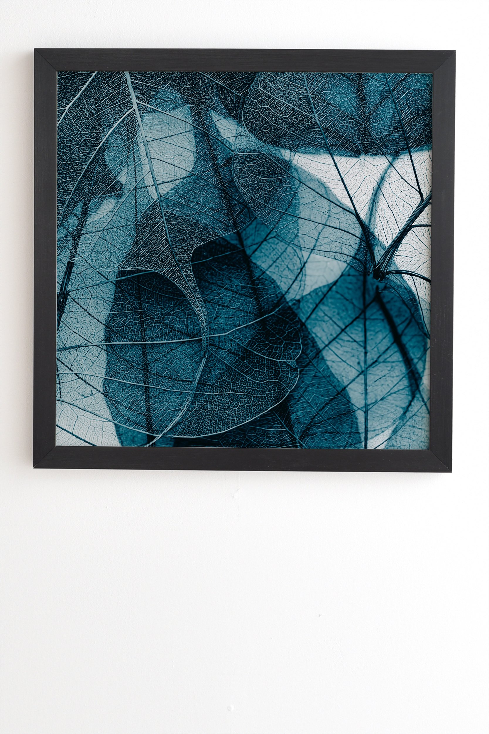 Ingrid Beddoes Denim blue Black Framed Wall Art - 8" x 9.5" - Image 1
