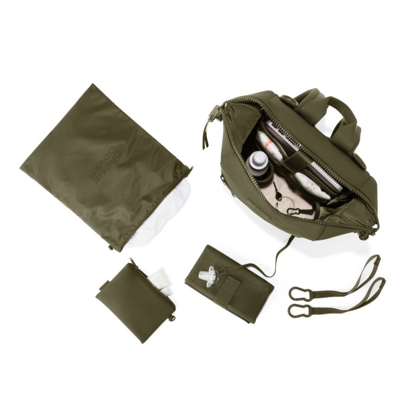 Dagne Dover Indi Dark Moss Medium Diaper Bag Backpack - Image 6