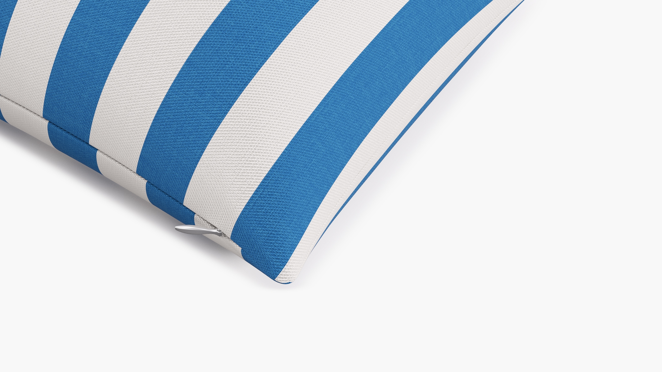 Throw Pillow 14" x 20", Cerulean Cabana Stripe, 14" x 20" - Image 1