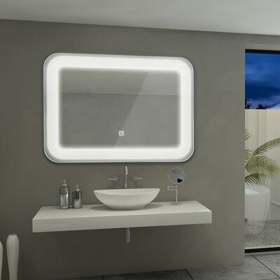 Afon Beveled Lighted Vanity Mirror - Image 0