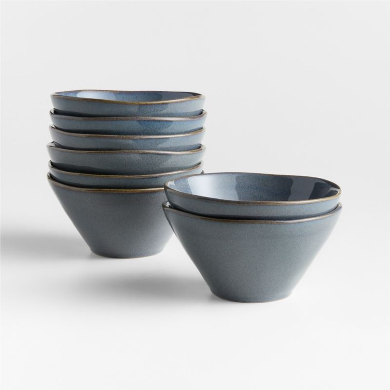 Marin Slate Blue Stoneware Cereal Bowl - Image 4