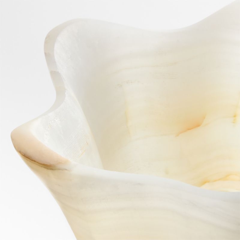 Fleurissant Warm White Onyx Table Lamp by Athena Calderone 9.9" - Image 6