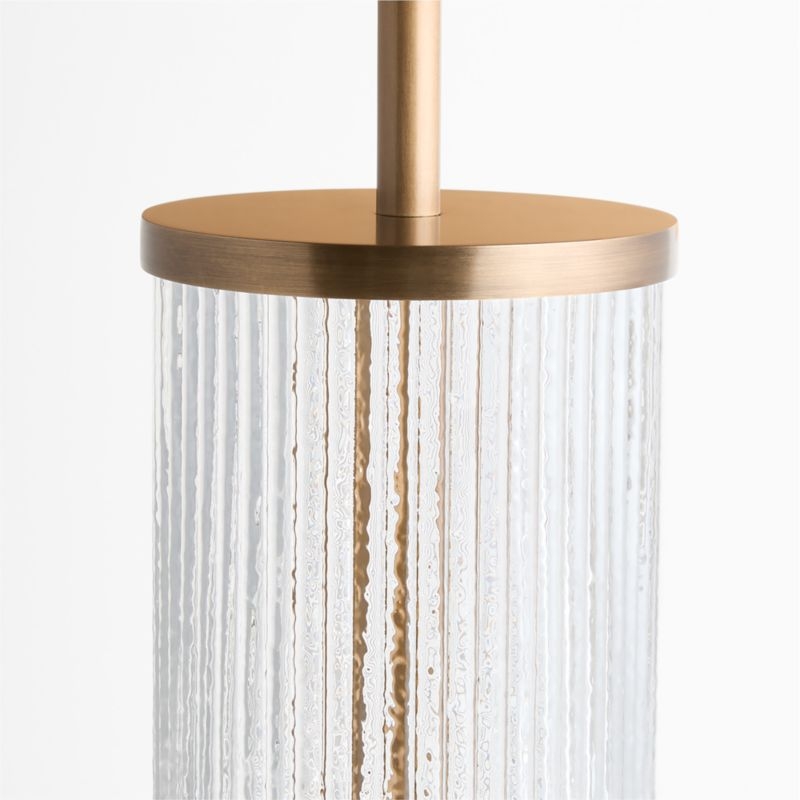 Vidro Glass Table Lamp with Brass Shade 27" - Image 2