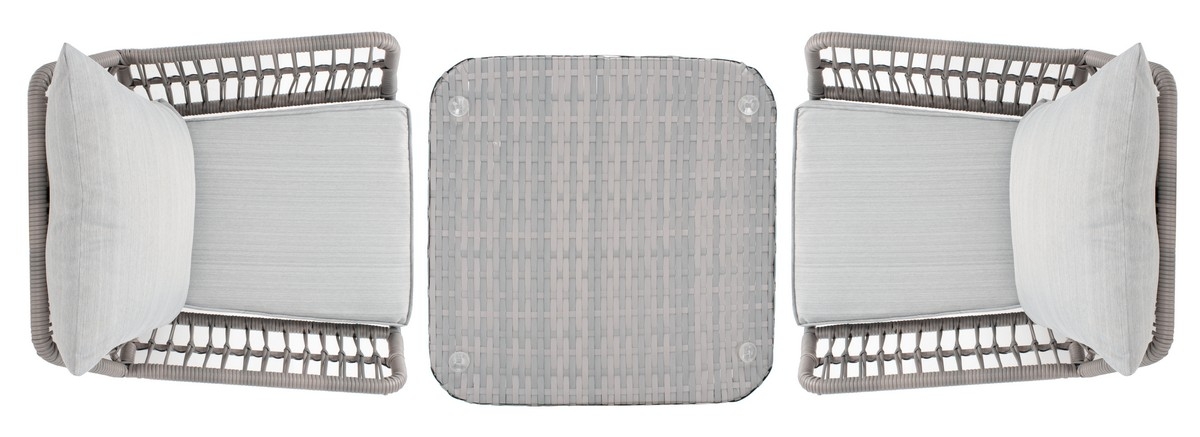 Londyn 3 Pc Lounge Set - Grey - Safavieh - Image 3
