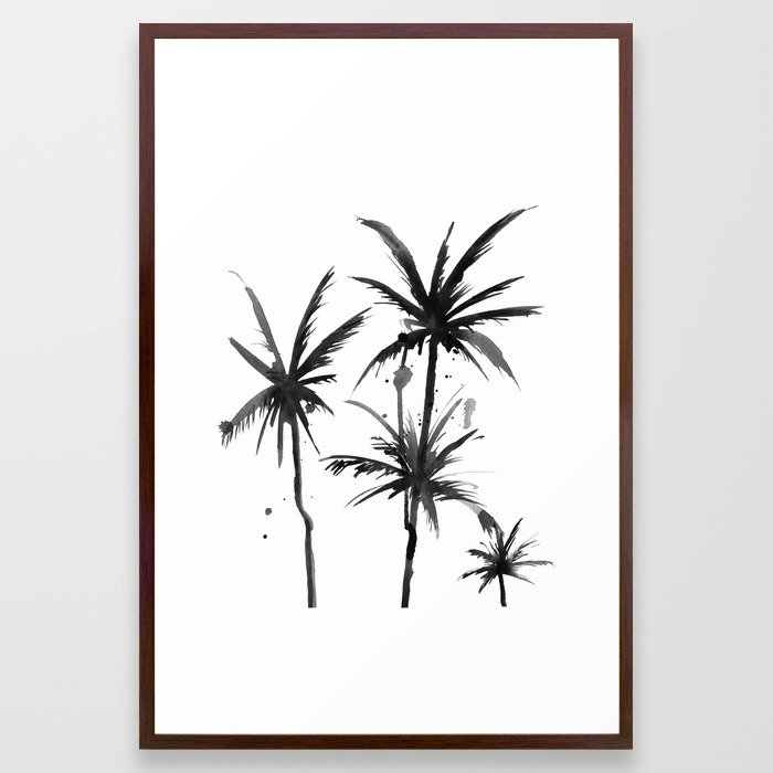 Paradis Noir Vi Framed Art Print by The Aestate - Conservation Walnut - LARGE (Gallery)-26x38 - Image 0