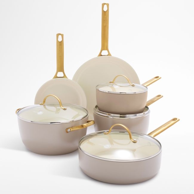 GreenPan ™ Reserve Taupe 10-Piece Ceramic Non-Stick Cookware Set - Image 0